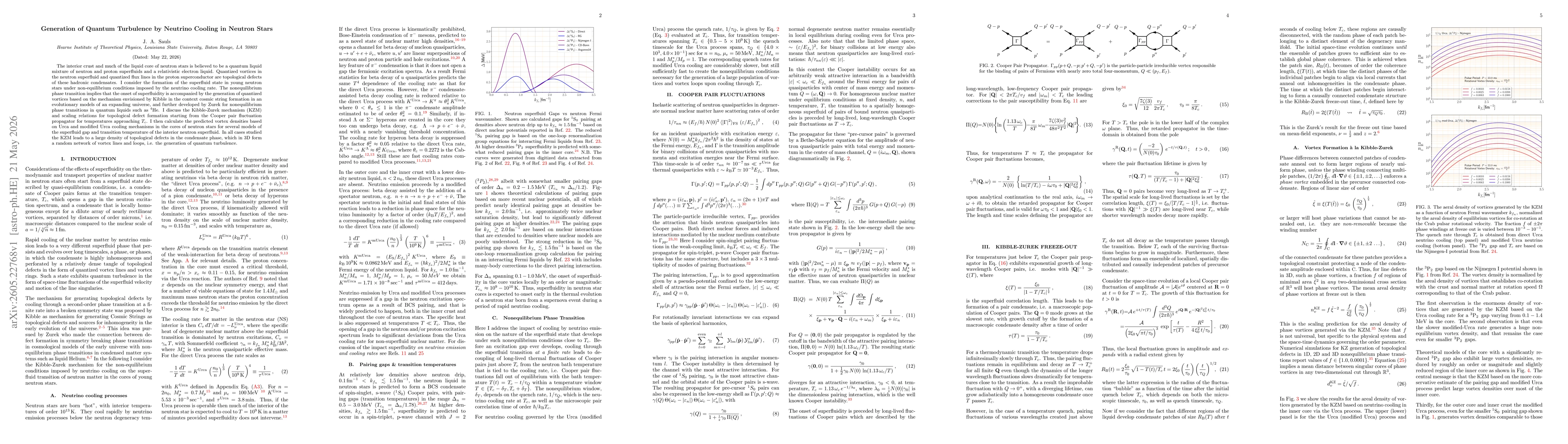 Thumbnail for Generation of Quantum Turbulence by Neutrino Cooling in Neutron Stars