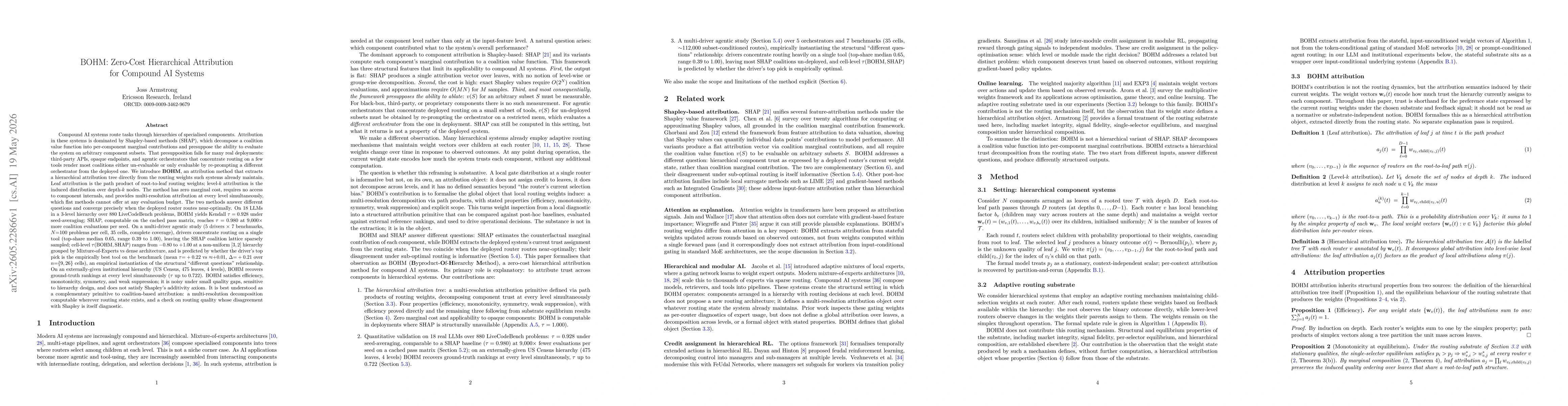 Thumbnail for BOHM: Zero-Cost Hierarchical Attribution for Compound AI Systems
