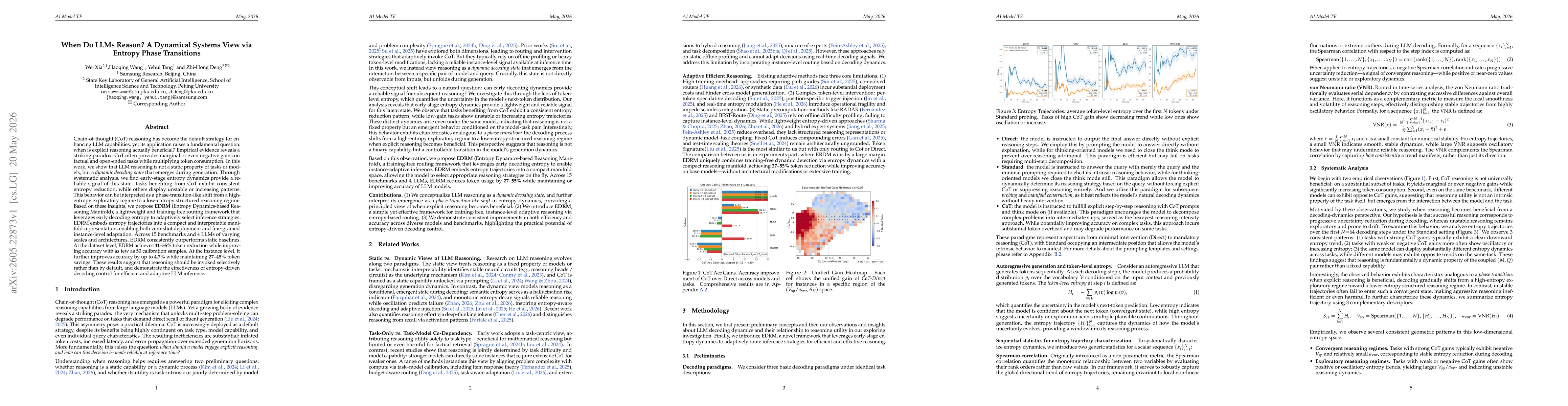 Thumbnail for When Do LLMs Reason? A Dynamical Systems View via Entropy Phase Transitions