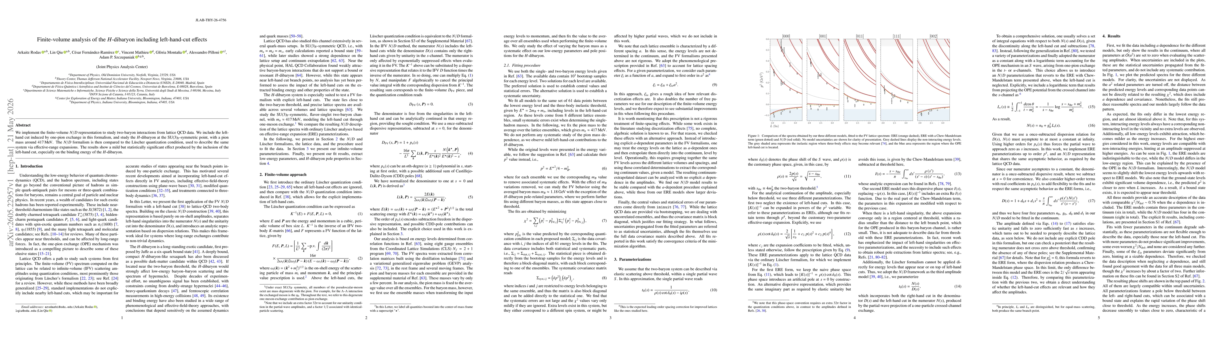 Thumbnail for Finite-volume analysis of the $H$-dibaryon including left-hand-cut effects