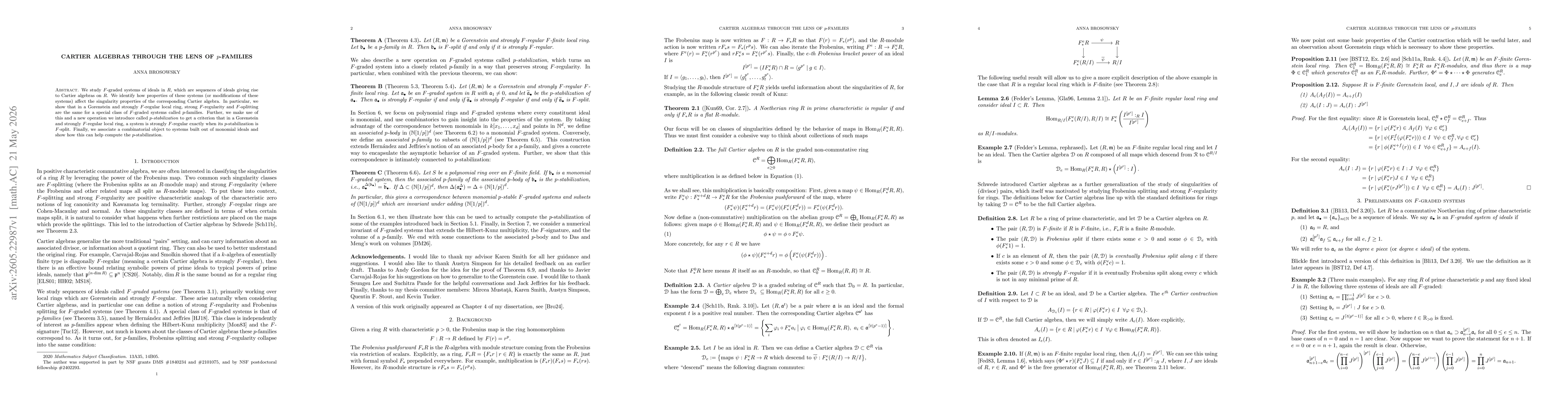 Thumbnail for Cartier algebras through the lens of $p$-families