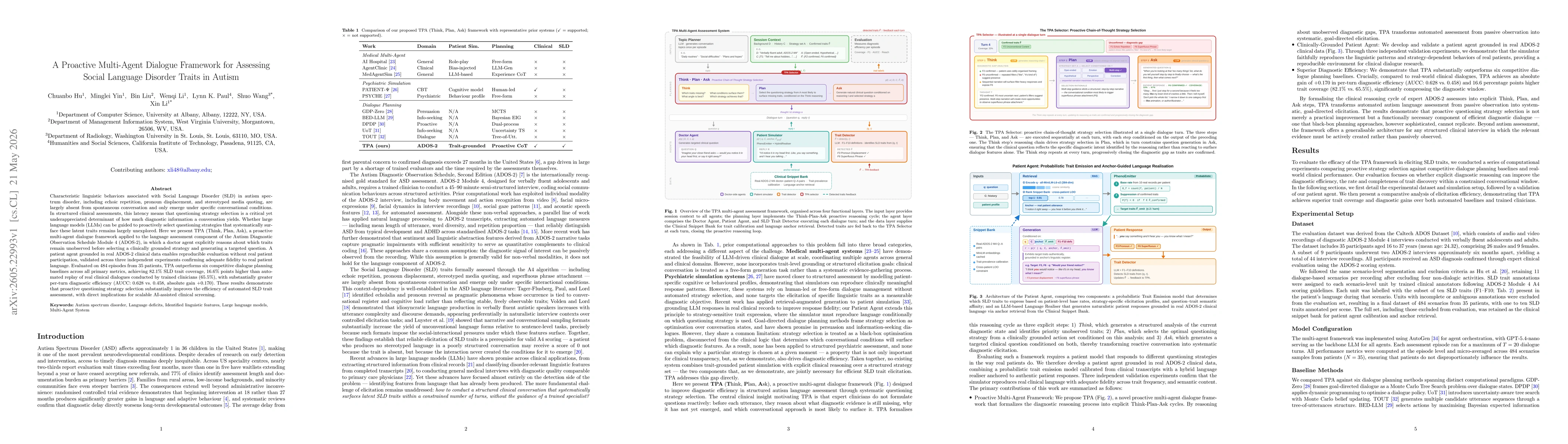 Thumbnail for A Proactive Multi-Agent Dialogue Framework for Assessing Social Language Disorder Traits in Autism