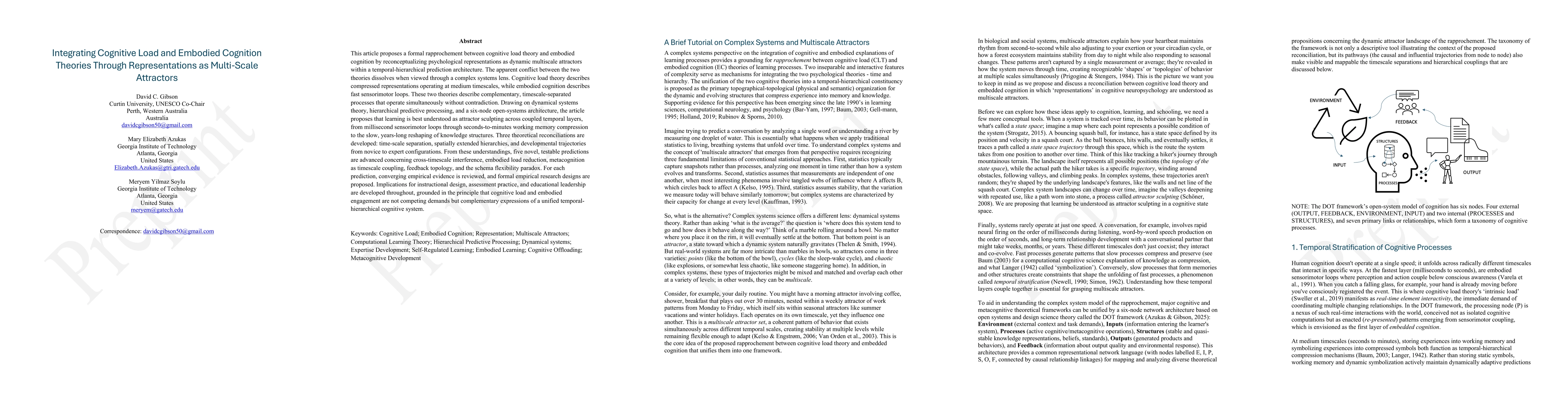 Thumbnail for Integrating Cognitive Load and Embodied Cognition Theories Through Representations as Multi-Scale Attractors