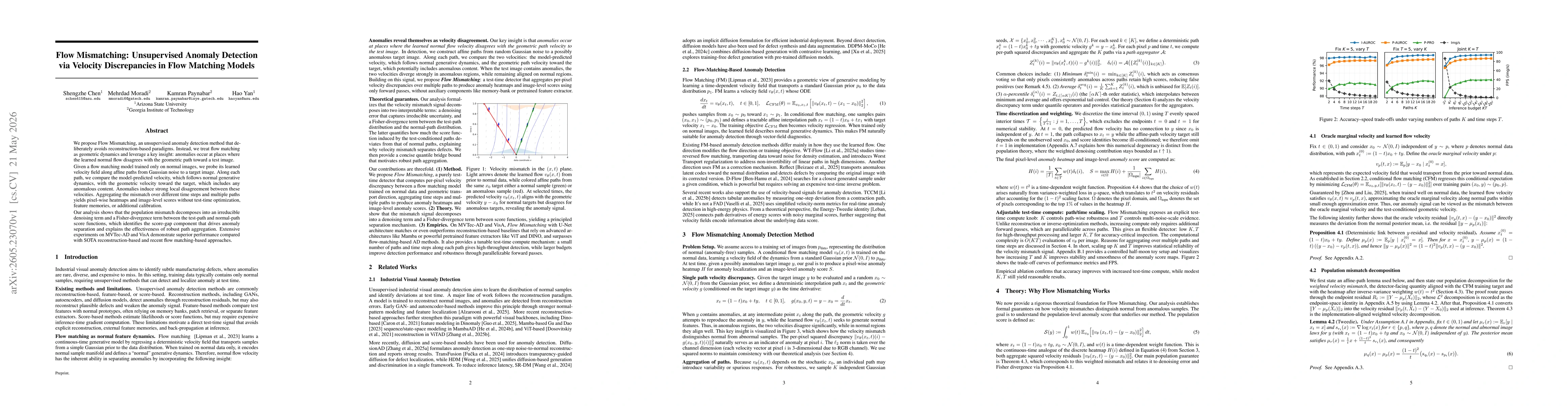 Thumbnail for Flow Mismatching: Unsupervised Anomaly Detection via Velocity Discrepancies in Flow Matching Models