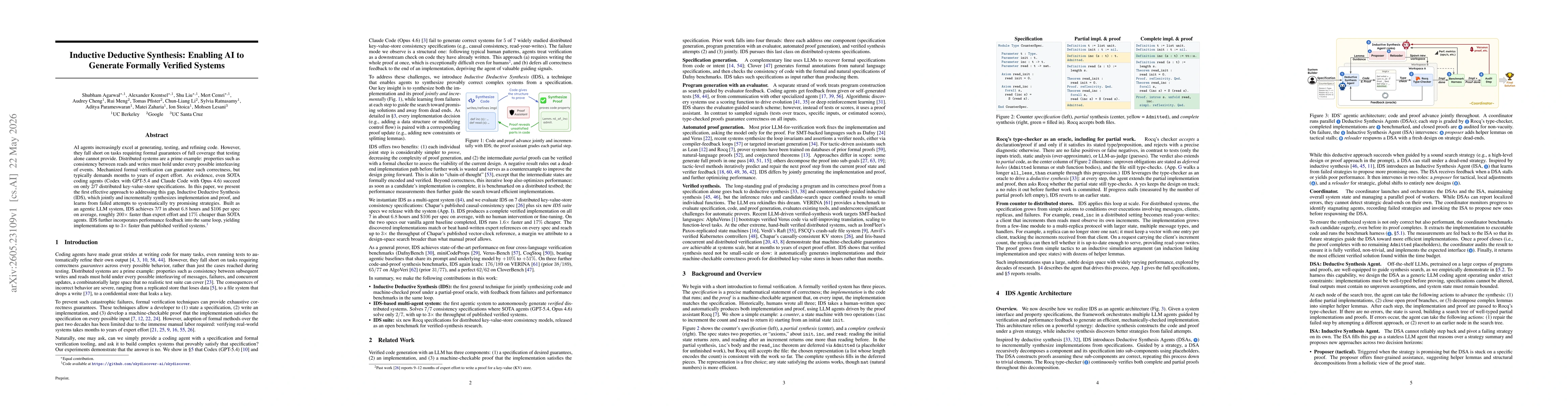 Thumbnail for Inductive Deductive Synthesis: Enabling AI to Generate Formally Verified Systems