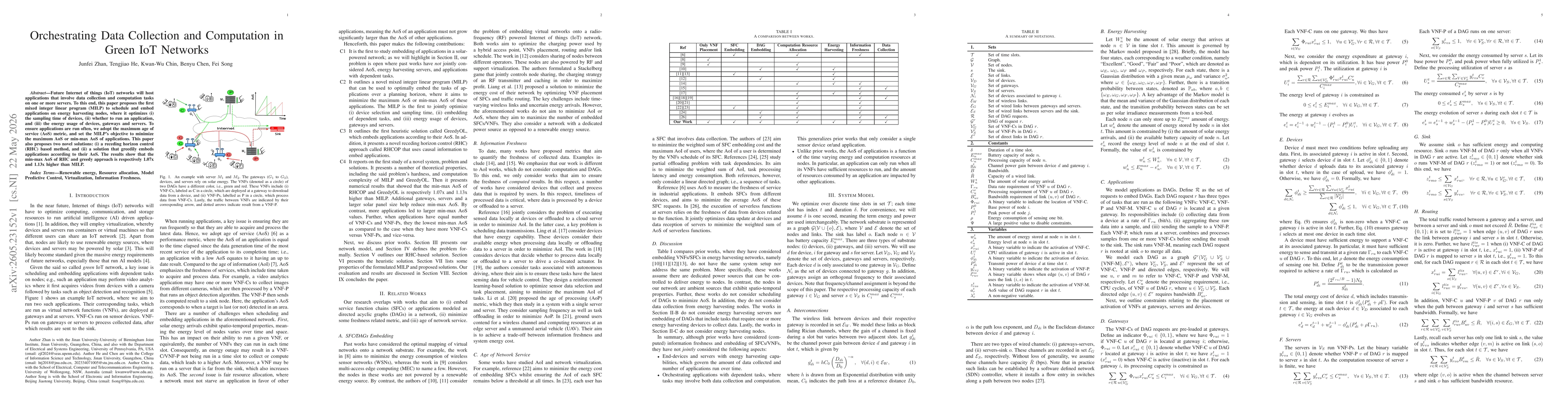 Thumbnail for Orchestrating Data Collection and Computation in Green IoT Networks