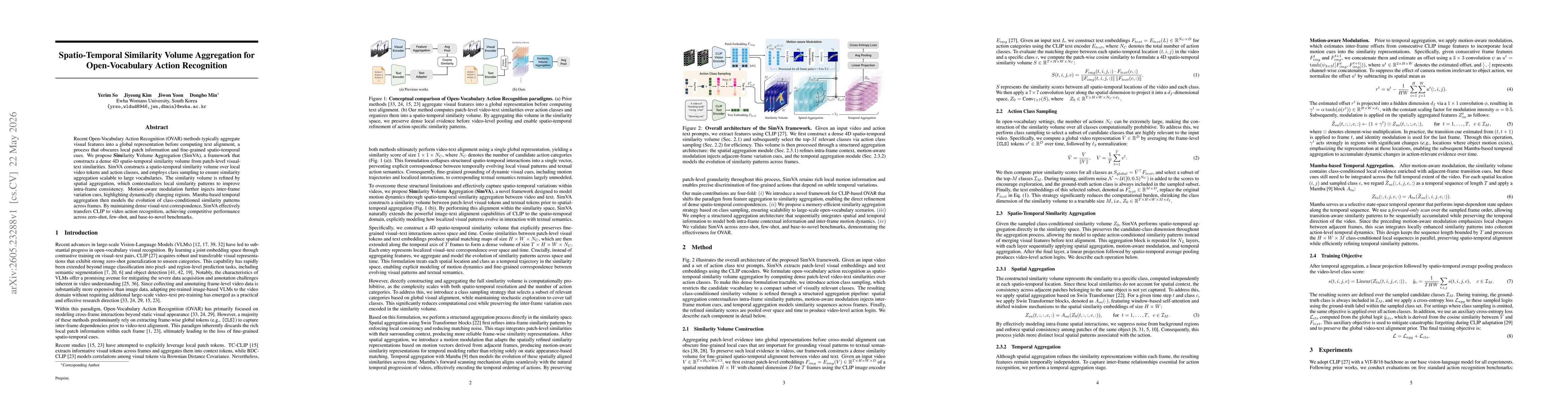 Thumbnail for Spatio-Temporal Similarity Volume Aggregation for Open-Vocabulary Action Recognition