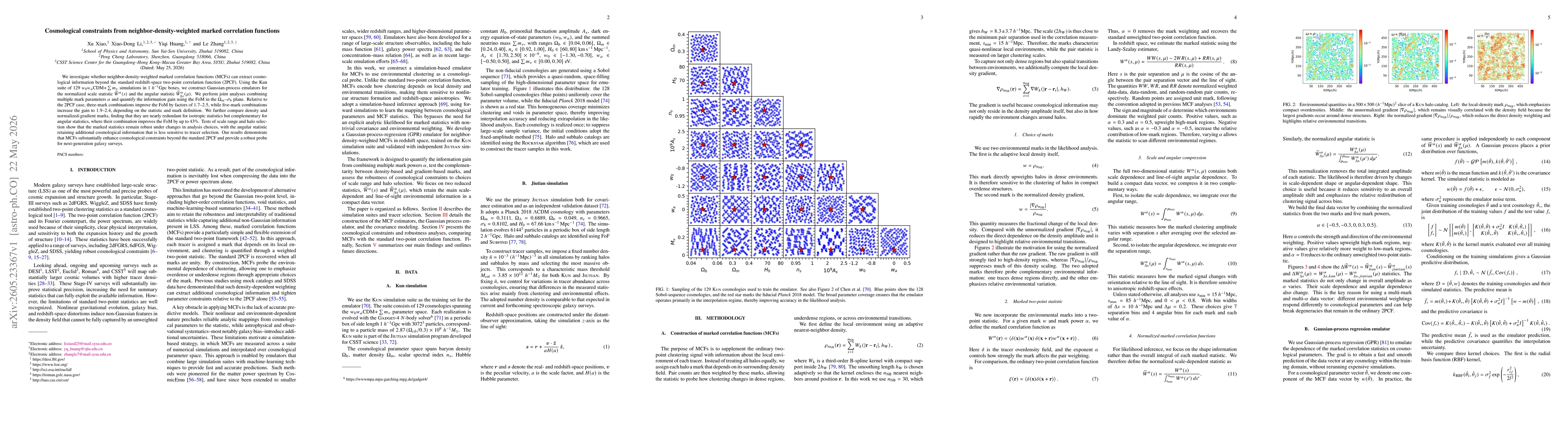 Thumbnail for Cosmological constraints from neighbor-density-weighted marked correlation functions