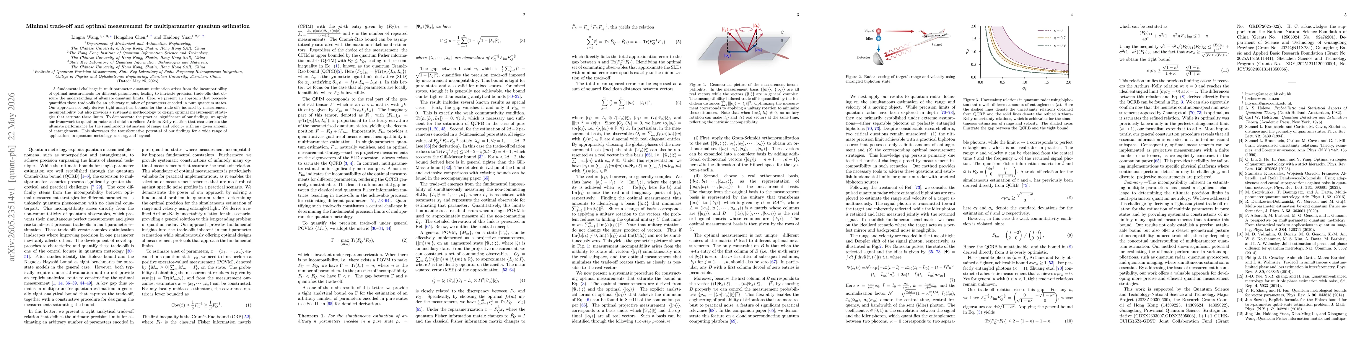 Thumbnail for Minimal Trade-off and Optimal Measurement for Multiparameter Quantum Estimation