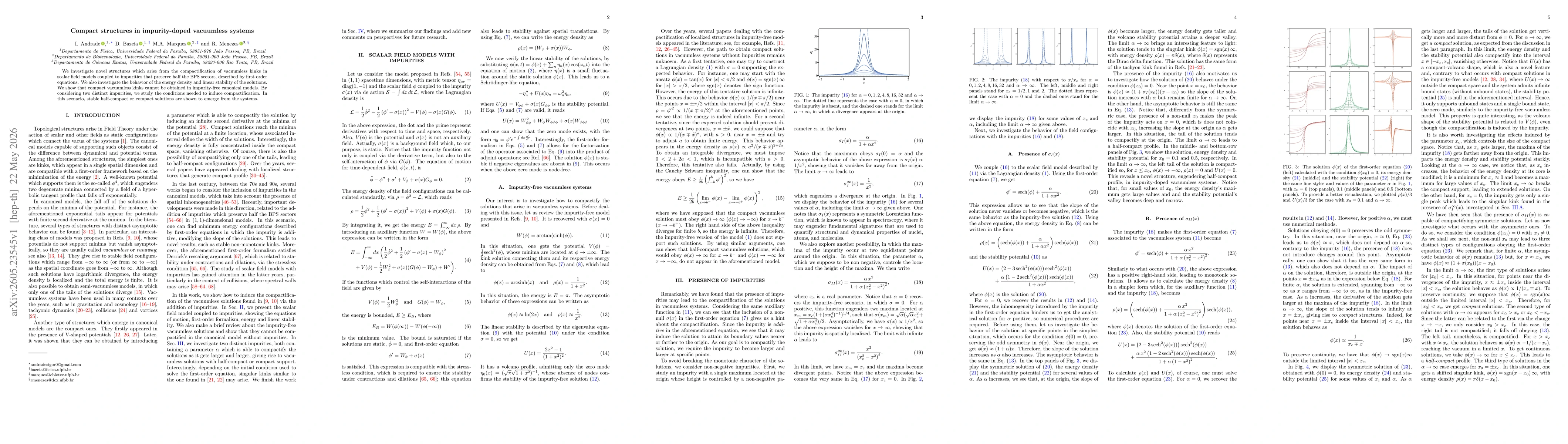 Thumbnail for Compact structures in impurity-doped vacuumless systems