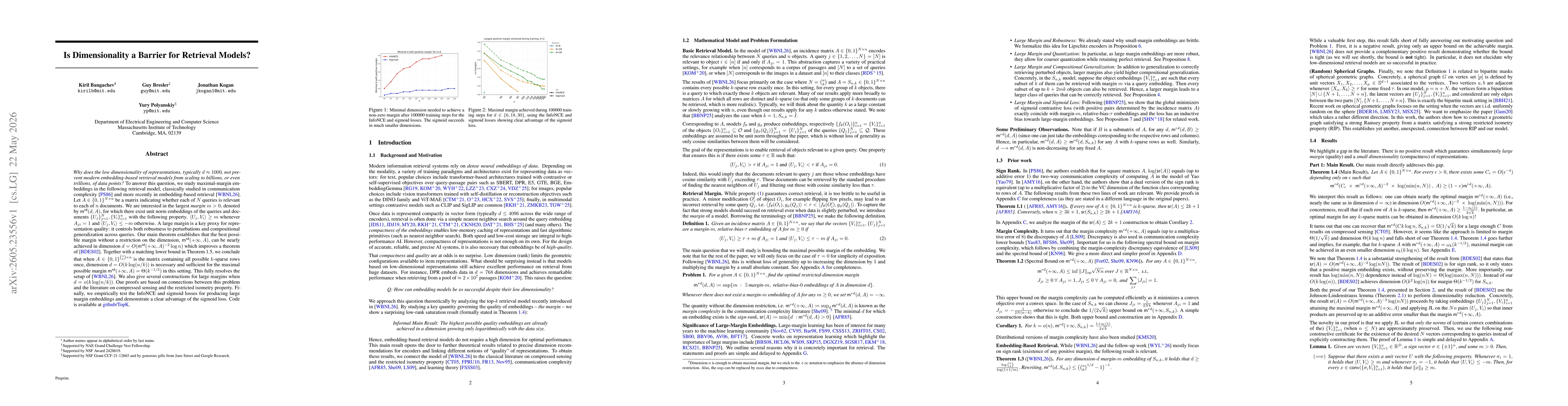 Thumbnail for Is Dimensionality a Barrier for Retrieval Models?