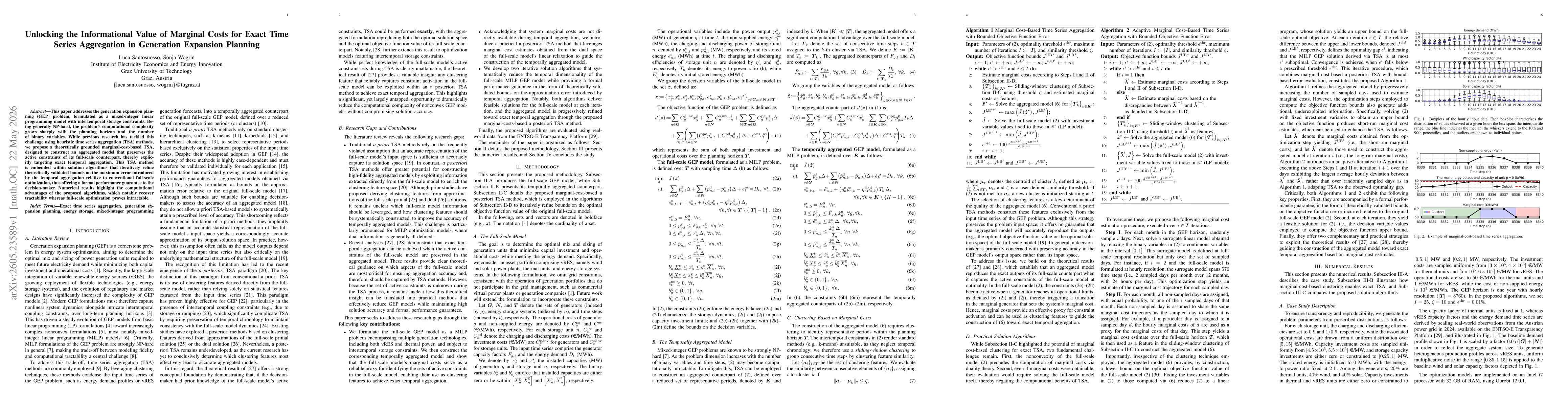 Thumbnail for Unlocking the Informational Value of Marginal Costs for Exact Time Series Aggregation in Generation Expansion Planning