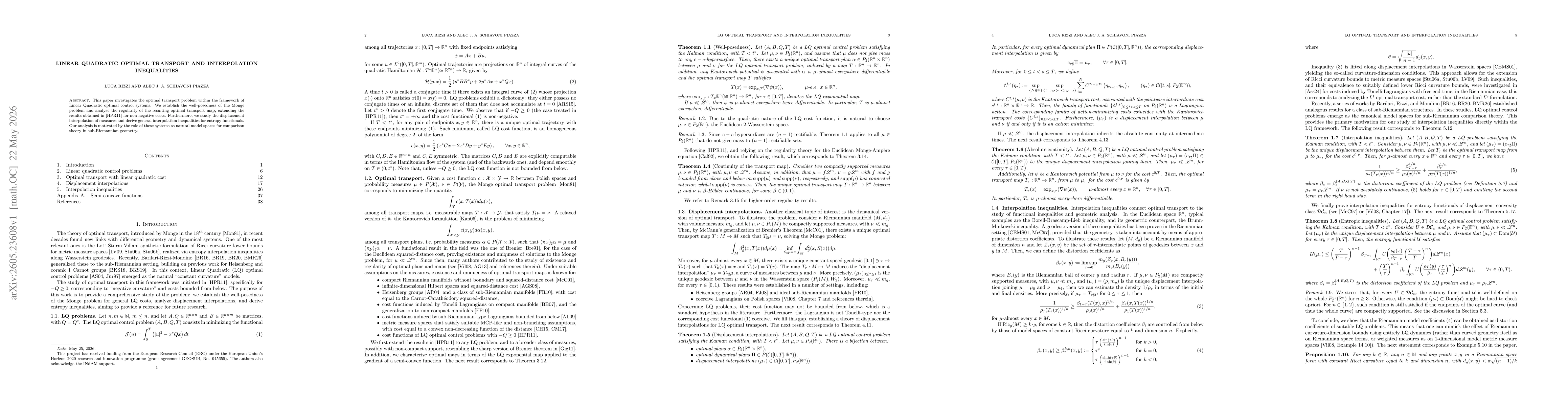 Thumbnail for Linear quadratic optimal transport and interpolation inequalities