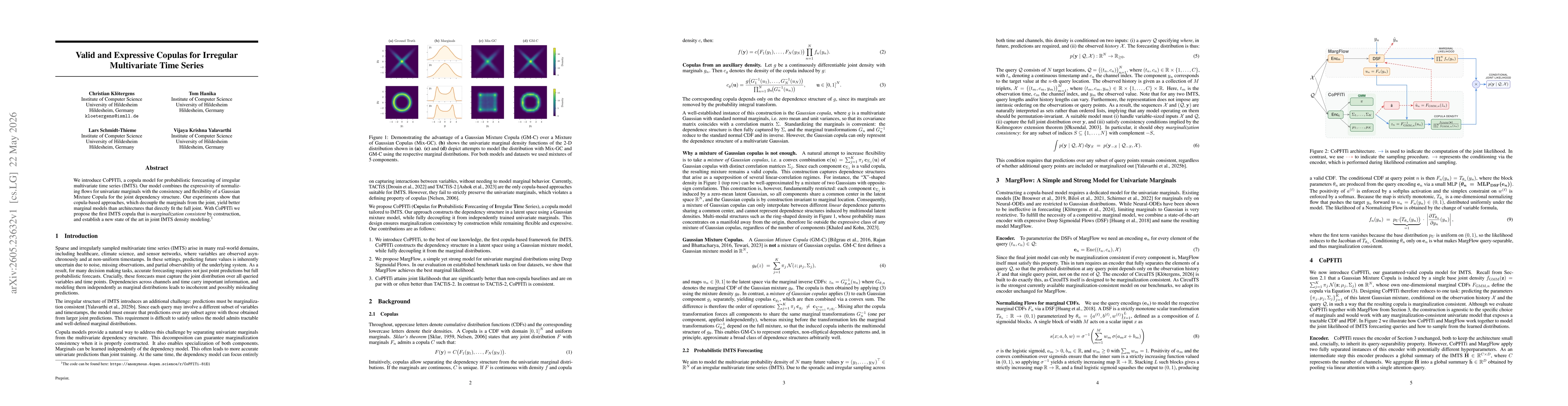 Thumbnail for Valid and Expressive Copulas for Irregular Multivariate Time Series