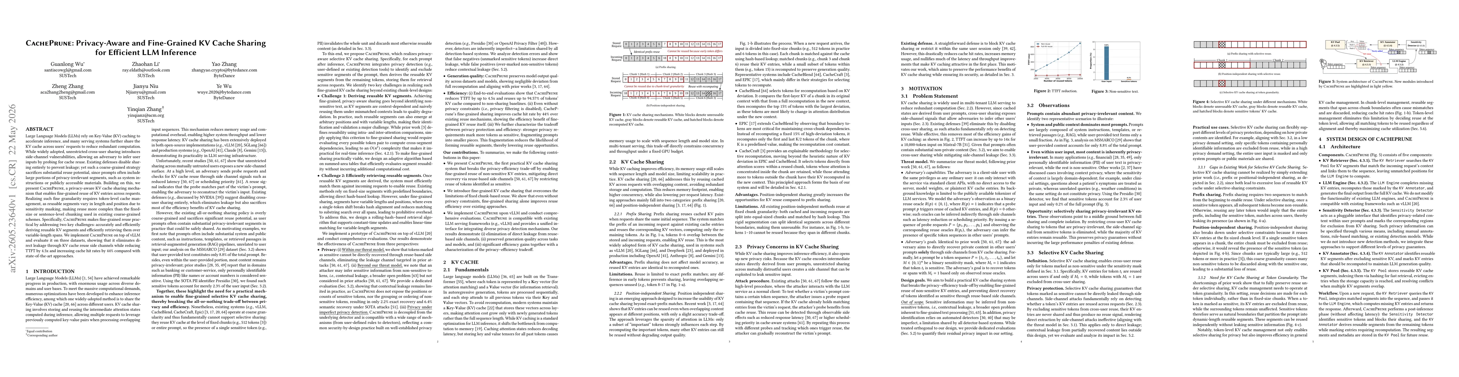 Thumbnail for CachePrune: Privacy-Aware and Fine-Grained KV Cache Sharing for Efficient LLM Inference
