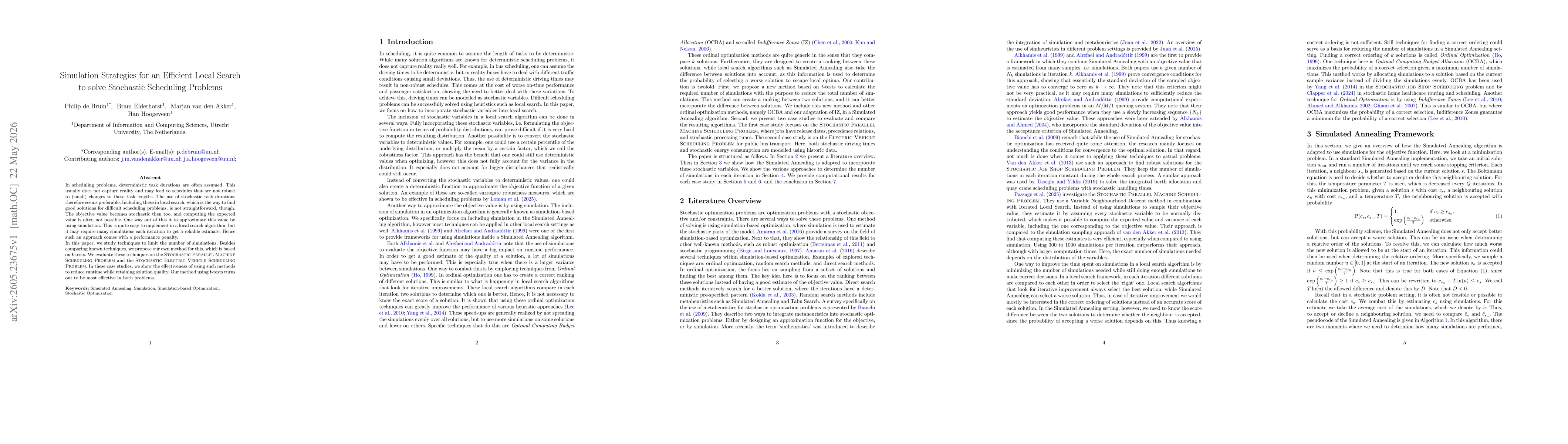 Thumbnail for Simulation Strategies for an Efficient Local Search to solve Stochastic Scheduling Problems