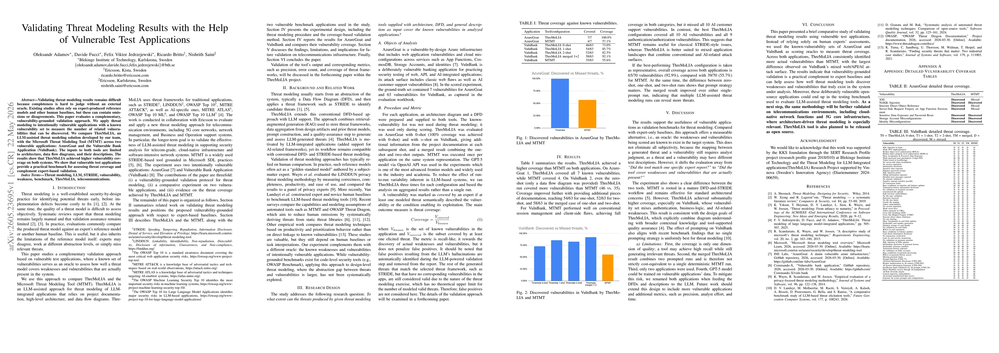 Thumbnail for Validating Threat Modeling Results with the Help of Vulnerable Test Applications