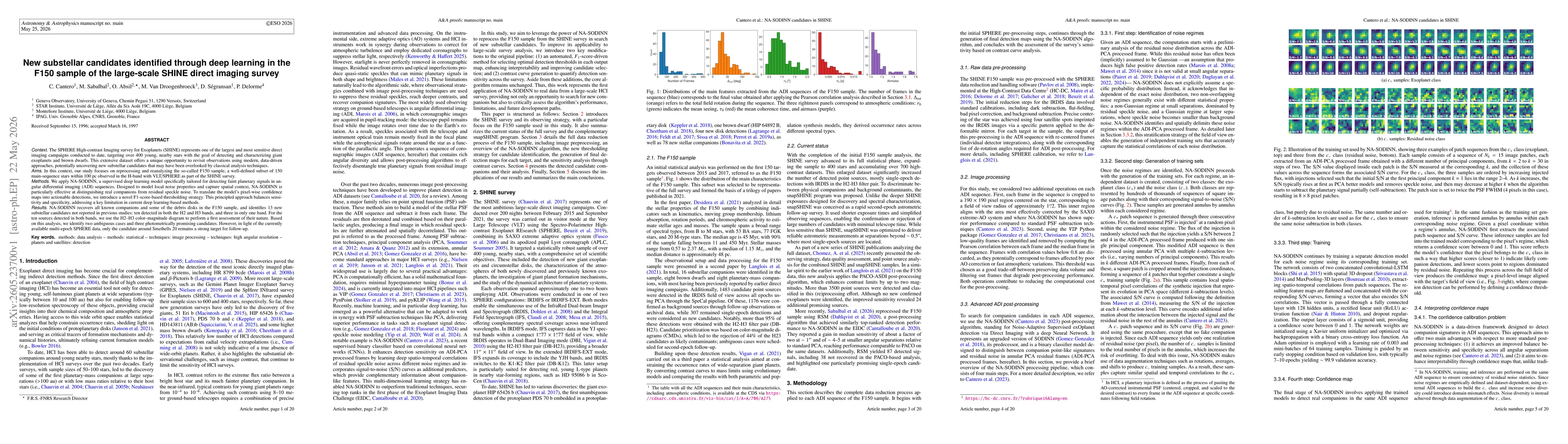 Thumbnail for New substellar candidates identified through deep learning in the F150 sample of the large-scale SHINE direct imaging survey