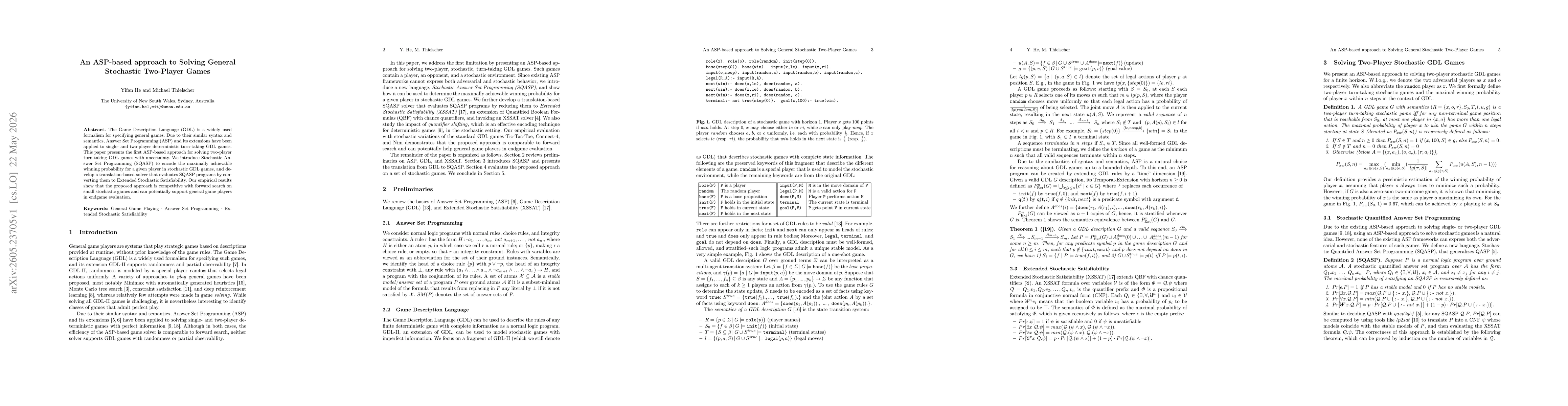 Thumbnail for An ASP-based approach to Solving General Stochastic Two-Player Games