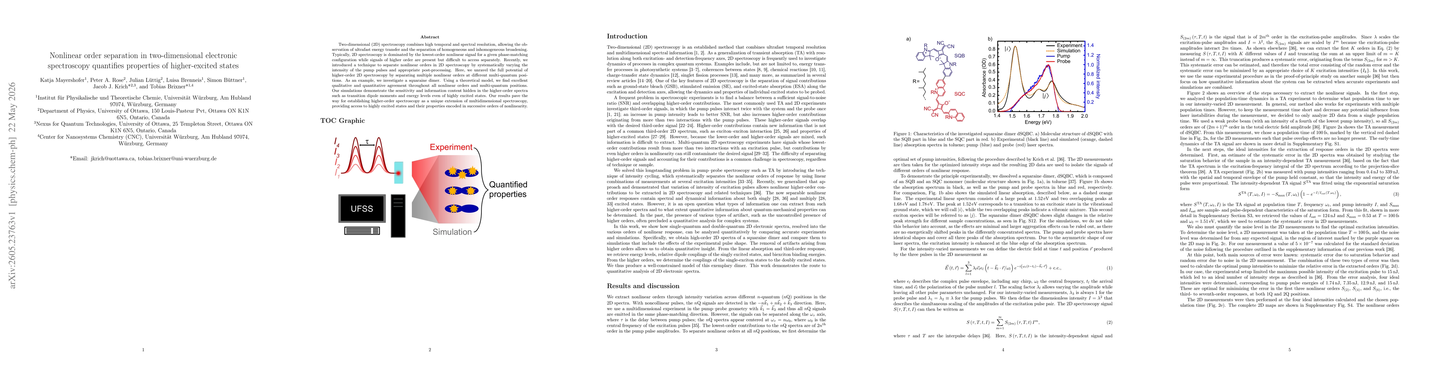 Thumbnail for Nonlinear order separation in two-dimensional electronic spectroscopy quantifies properties of higher-excited states