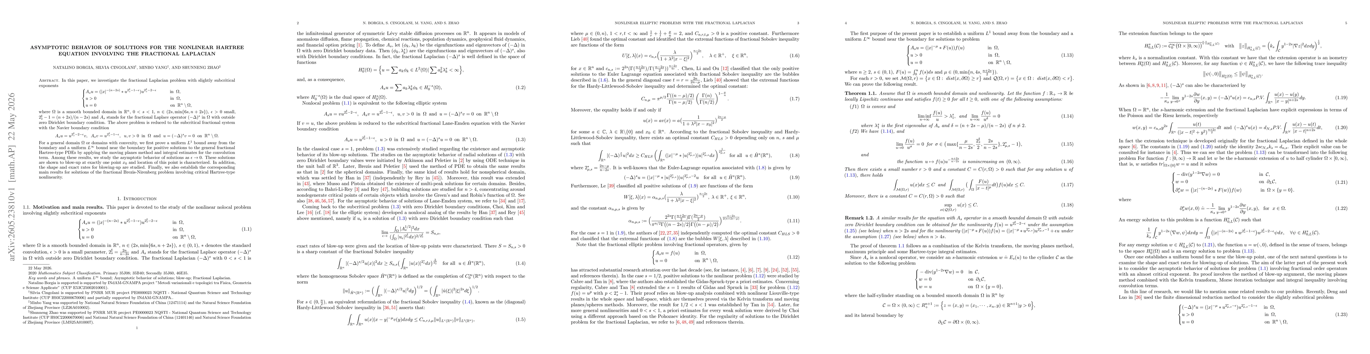 Thumbnail for Asymptotic behavior of solutions for the nonlinear Hartree equation involving the fractional Laplacian