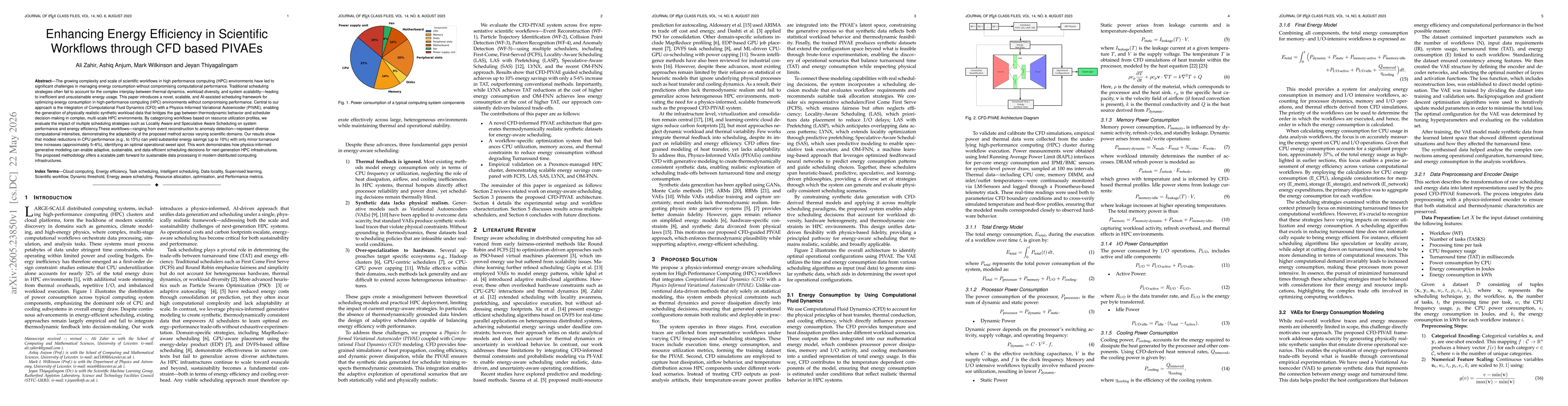 Thumbnail for Enhancing Energy Efficiency in Scientific Workflows through CFD based PIVAEs