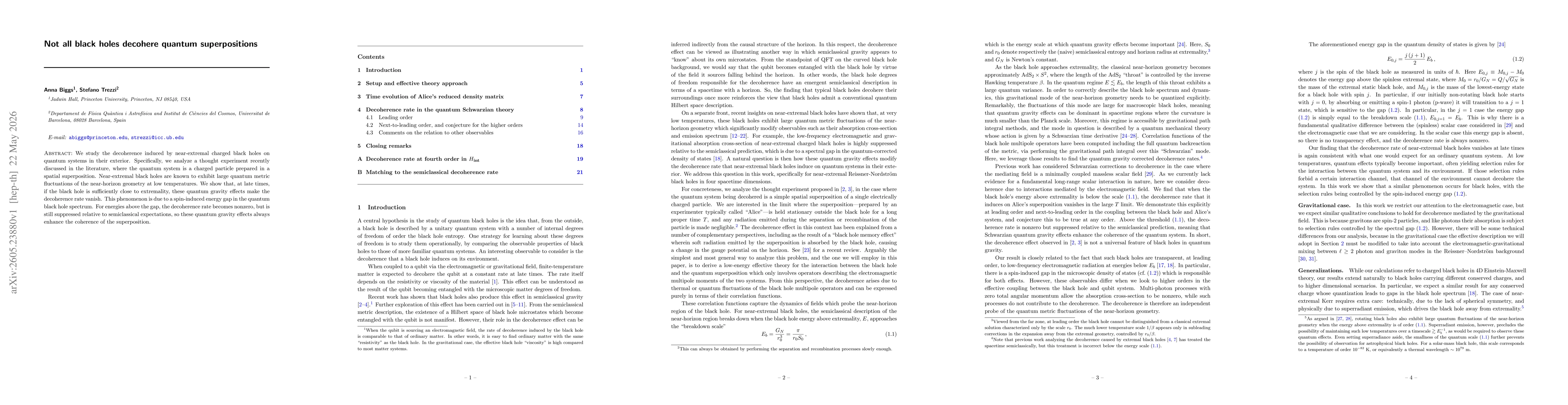 Thumbnail for Not all black holes decohere quantum superpositions