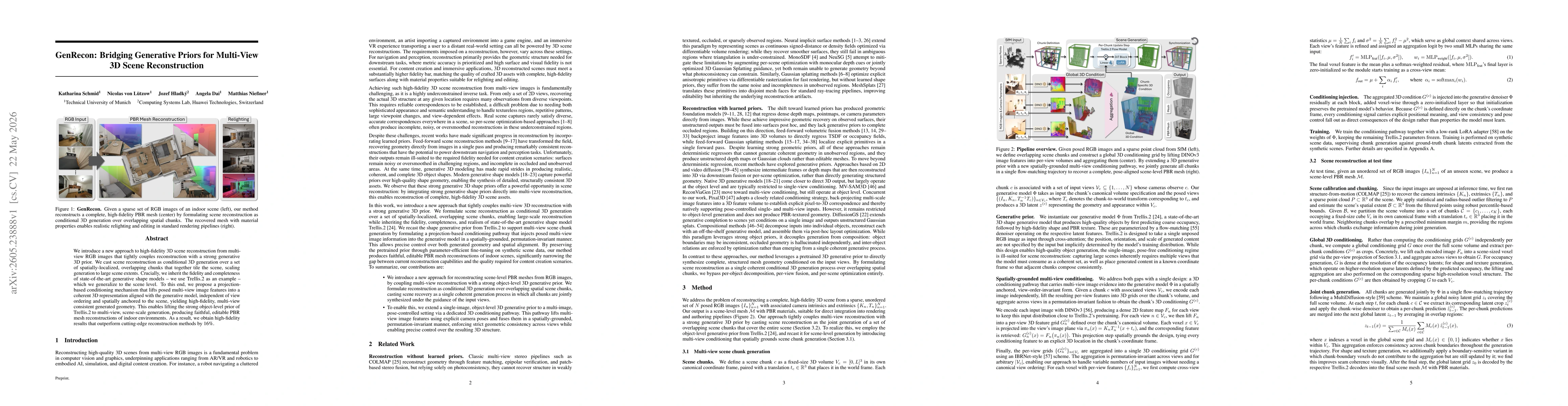 Thumbnail for GenRecon: Bridging Generative Priors for Multi-View 3D Scene Reconstruction