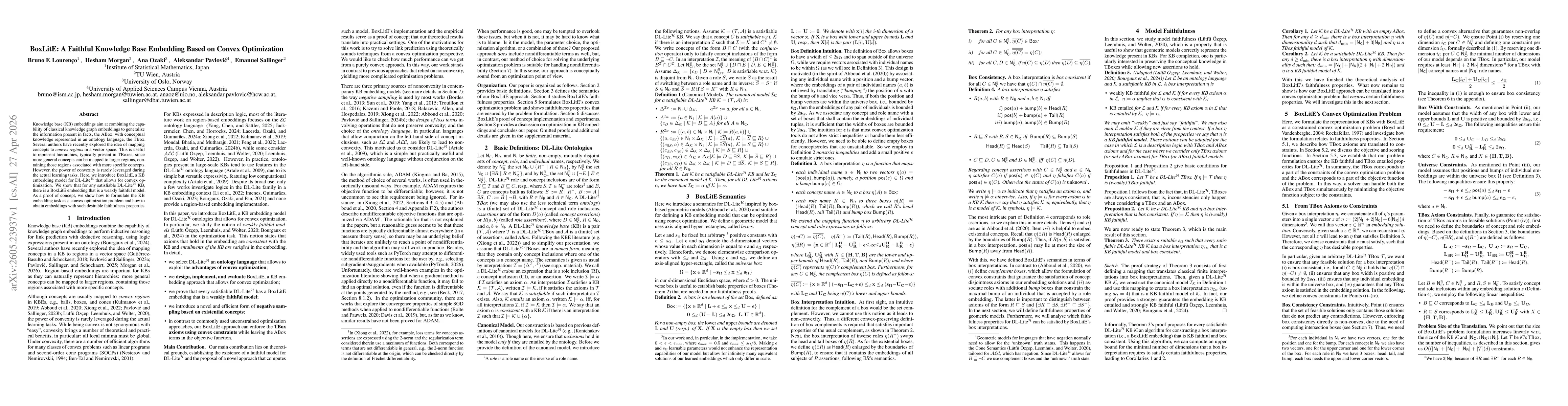 Thumbnail for BoxLitE: A Faithful Knowledge Base Embedding Based on Convex Optimization