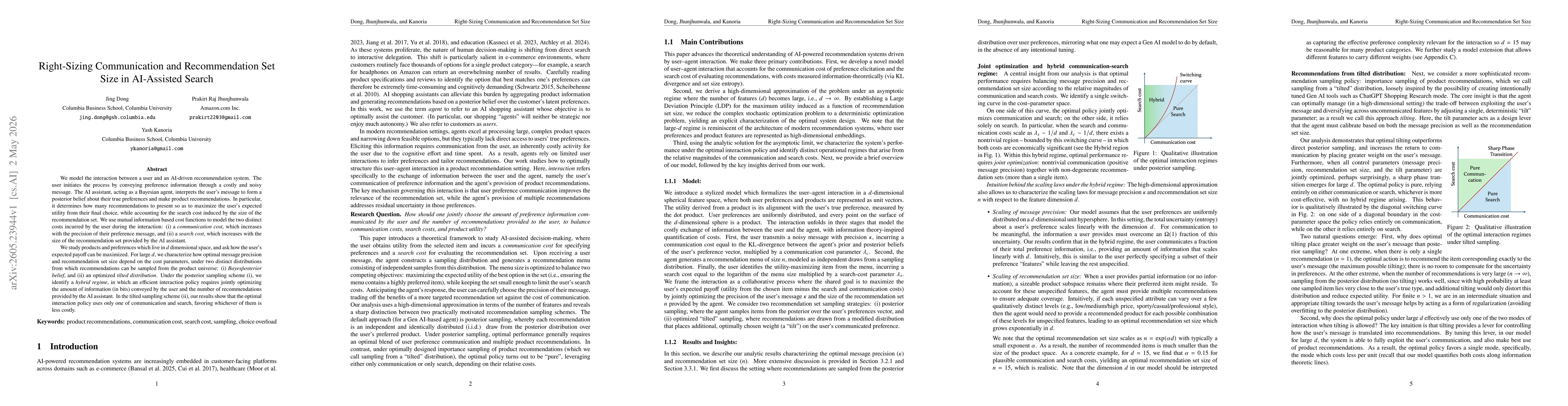 Thumbnail for Right-Sizing Communication and Recommendation Set Size in AI-Assisted Search