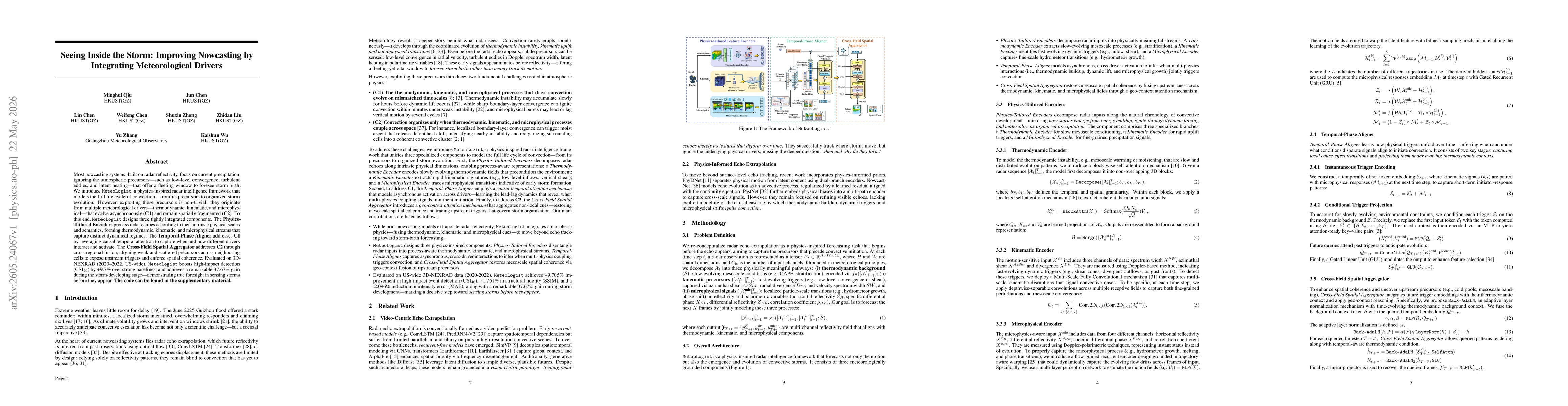 Thumbnail for Seeing Inside the Storm: Improving Nowcasting by Integrating Meteorological Drivers