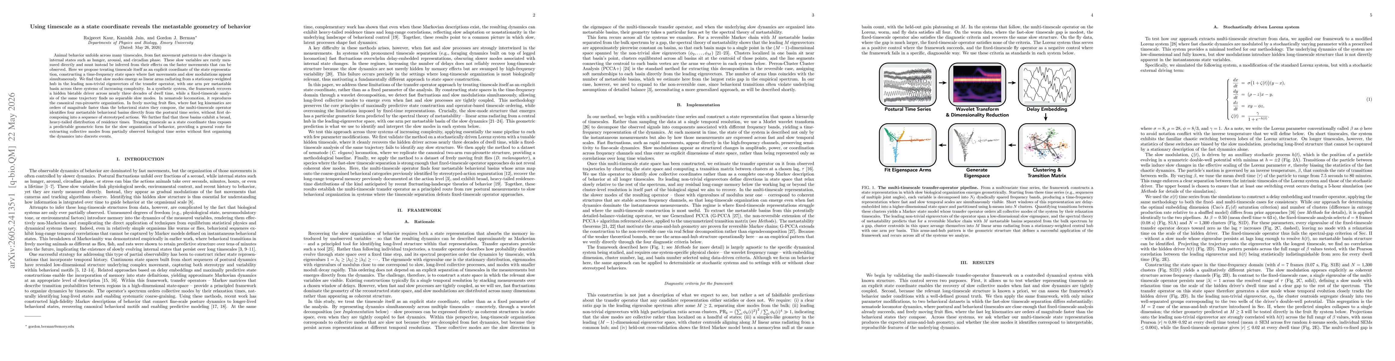 Thumbnail for Using timescale as a state coordinate reveals the metastable geometry of behavior