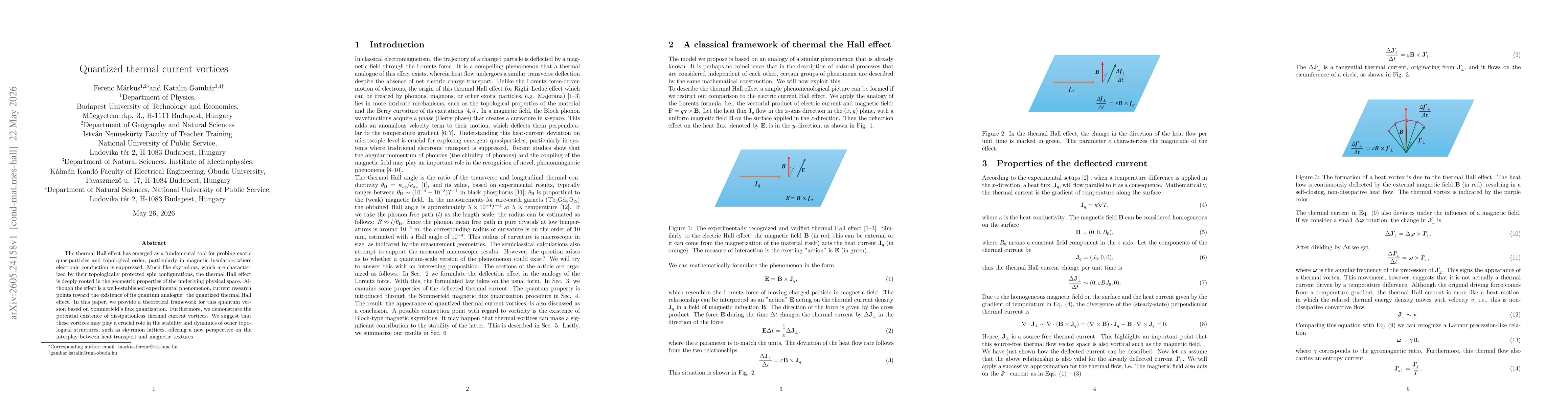 Thumbnail for Quantized thermal current vortices