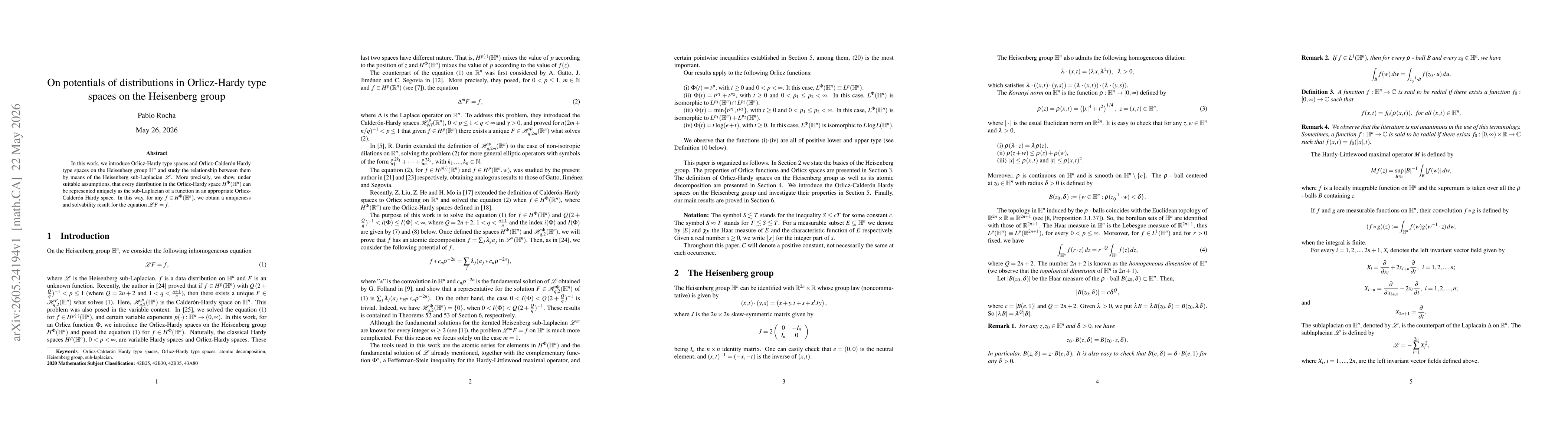 Thumbnail for On potentials of distributions in Orlicz-Hardy type spaces on the Heisenberg group