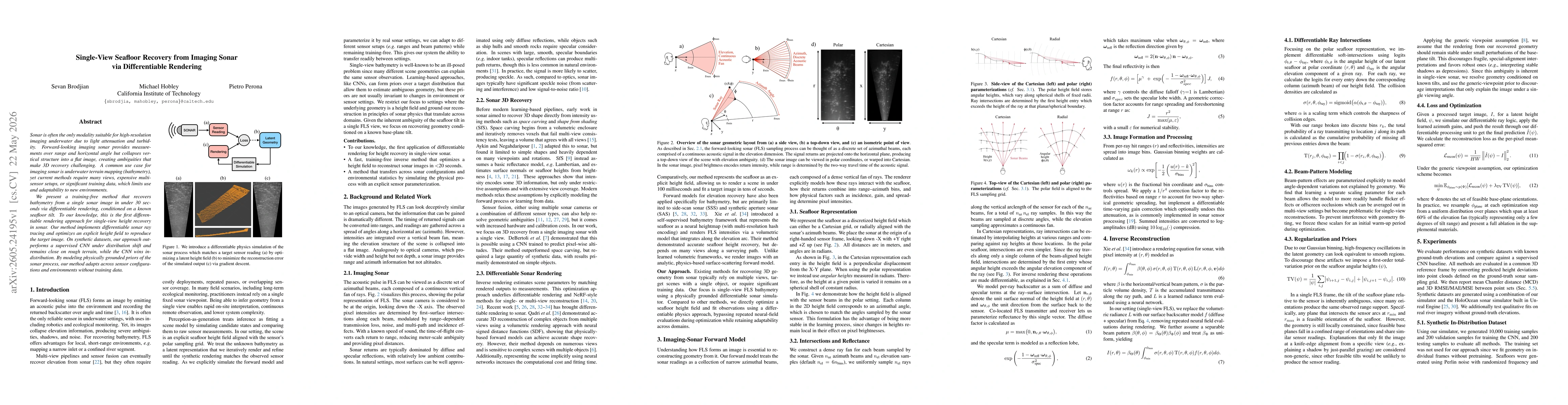 Thumbnail for Single View Seafloor Recovery from Imaging Sonar via Differentiable Rendering