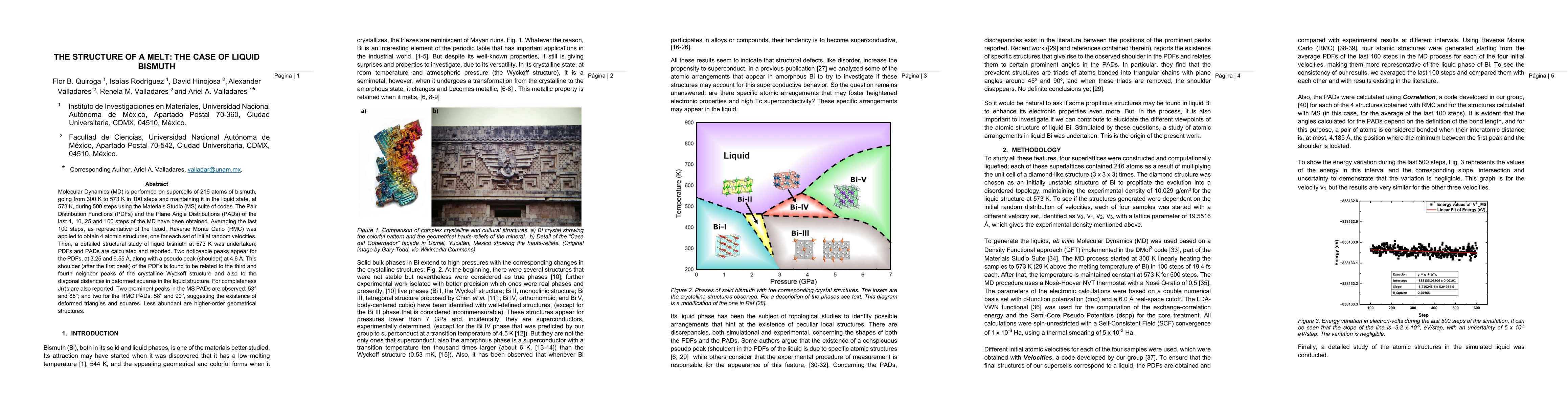 Thumbnail for The structure of a melt: The case of liquid bismuth