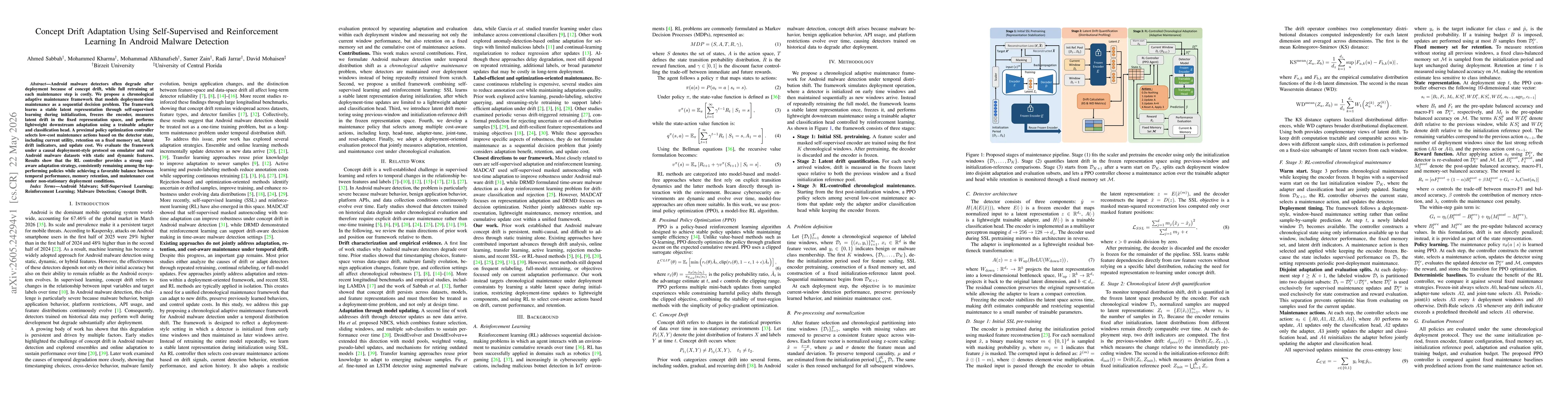 Thumbnail for Concept Drift Adaptation Using Self-Supervised and Reinforcement Learning In Android Malware Detection
