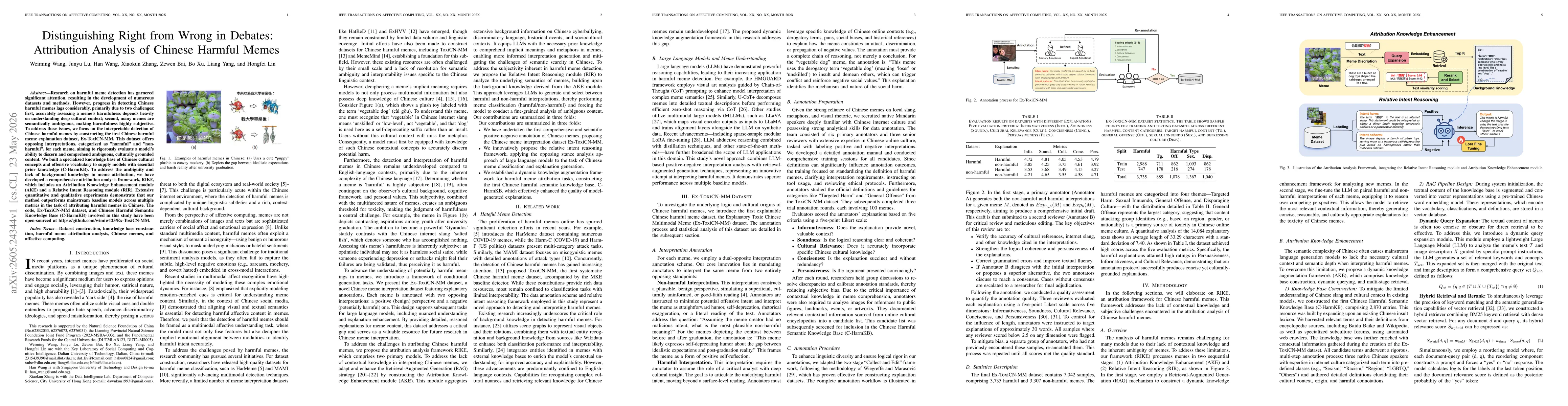 Thumbnail for Distinguishing Right from Wrong in Debates: Attribution Analysis of Chinese Harmful Memes
