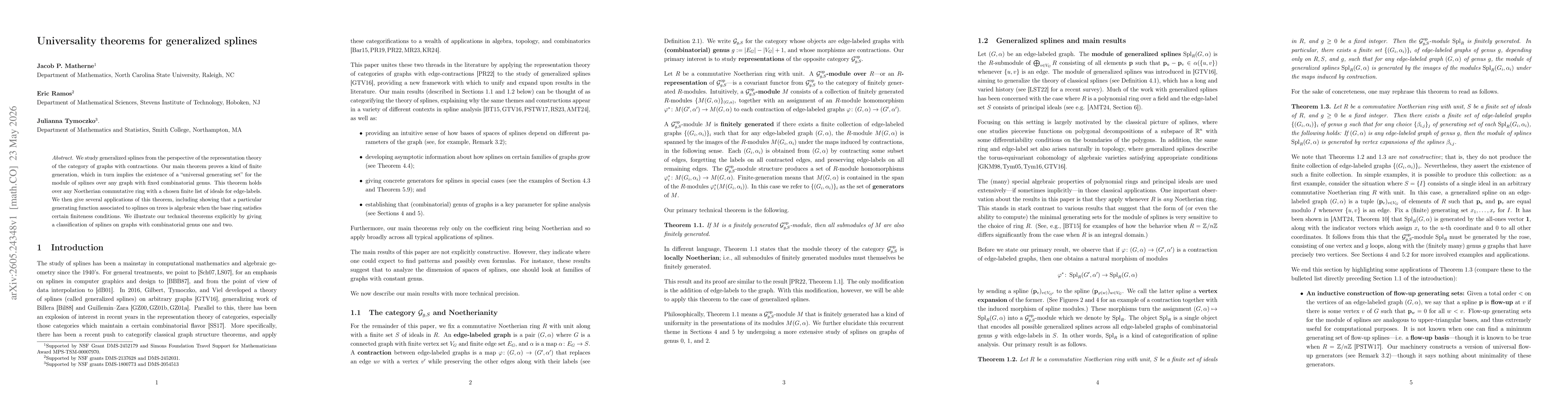 Thumbnail for Universality theorems for generalized splines