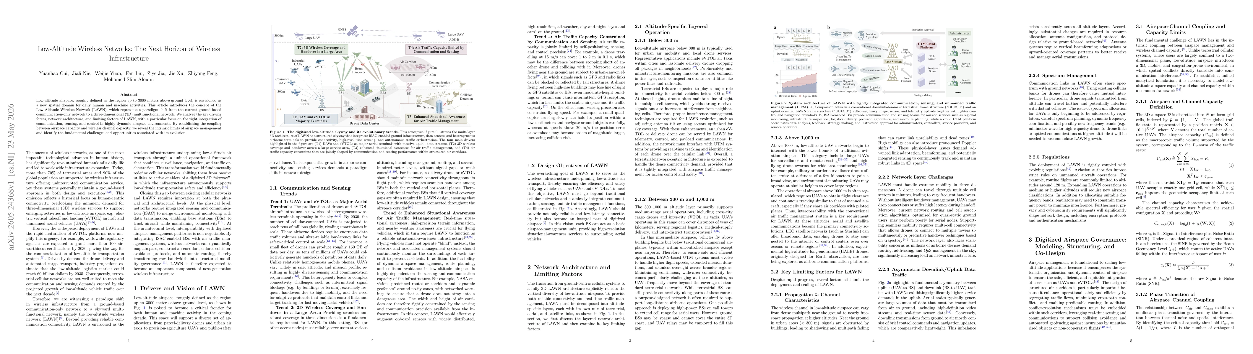 Thumbnail for Low-Altitude Wireless Networks: The Next Horizon of Wireless Infrastructure
