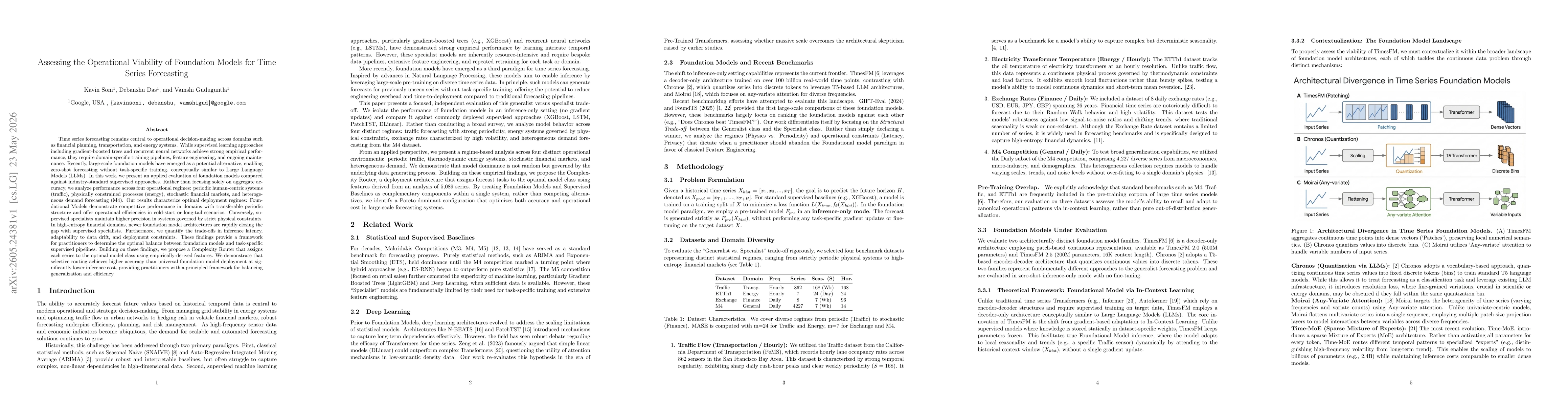 Thumbnail for Assessing the Operational Viability of Foundation Models for Time Series Forecasting