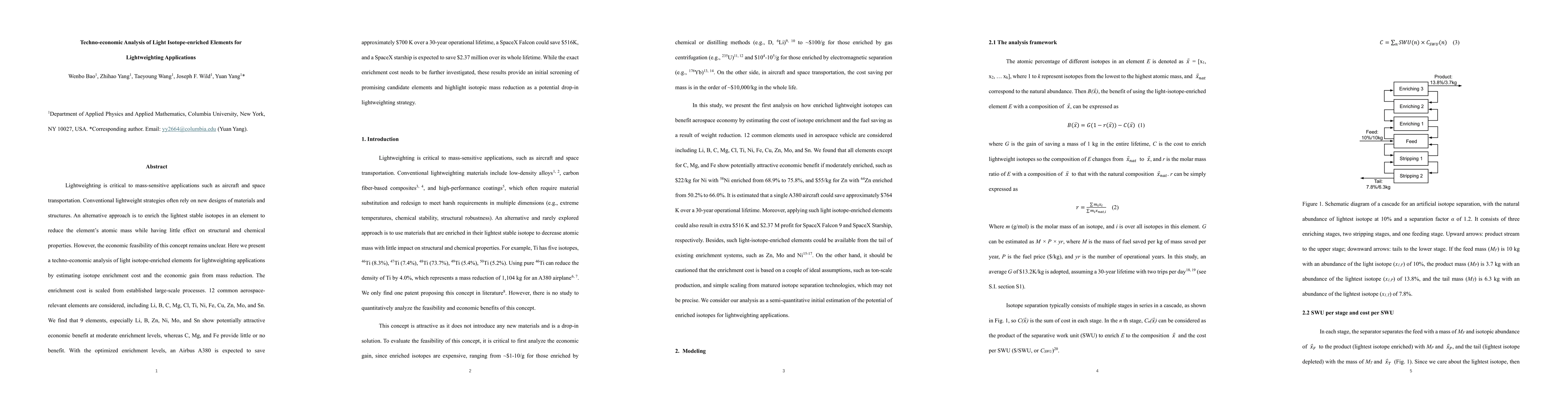 Thumbnail for Techno-economic Analysis of Light Isotope-enriched Elements for Lightweighting Applications