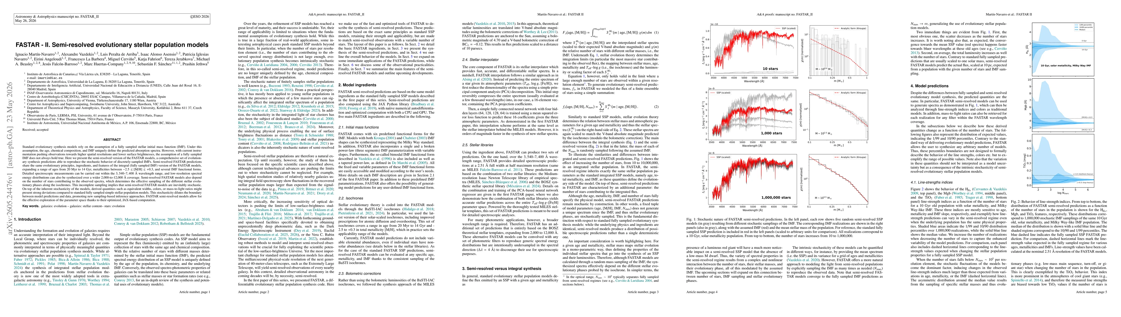 Thumbnail for FASTAR -- II. Semi-resolved evolutionary stellar population models
