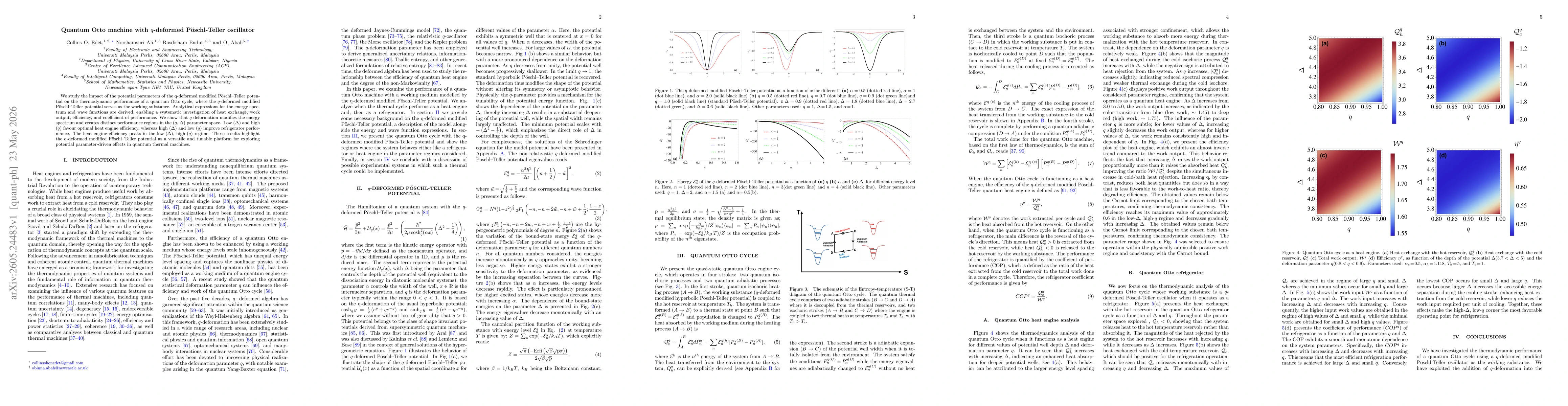 Thumbnail for Quantum Otto machine with $q$-deformed Pöschl-Teller oscillator
