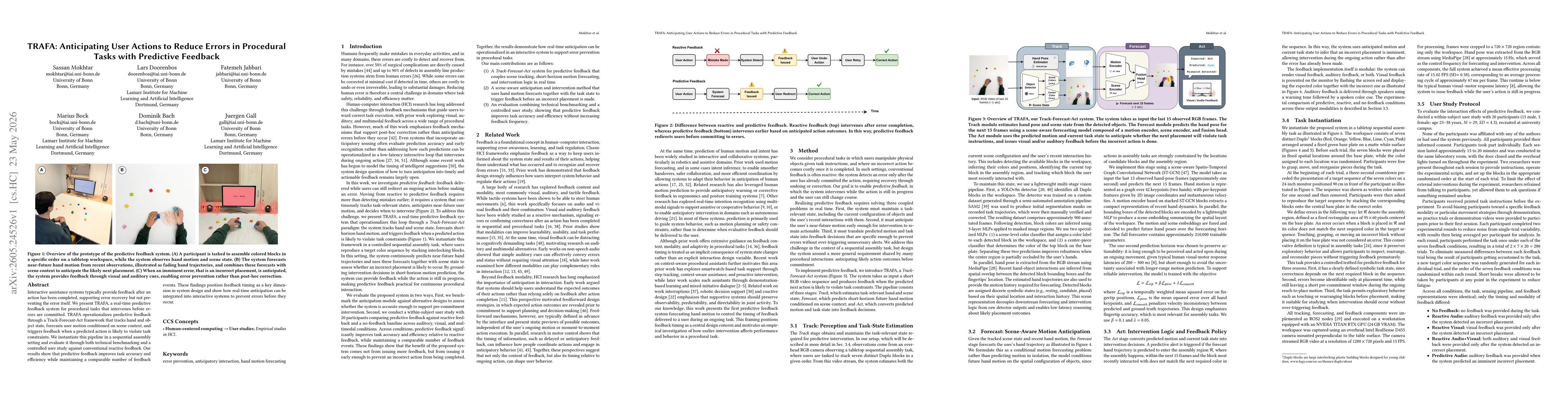Thumbnail for TRAFA: Anticipating User Actions to Reduce Errors in Procedural Tasks with Predictive Feedback