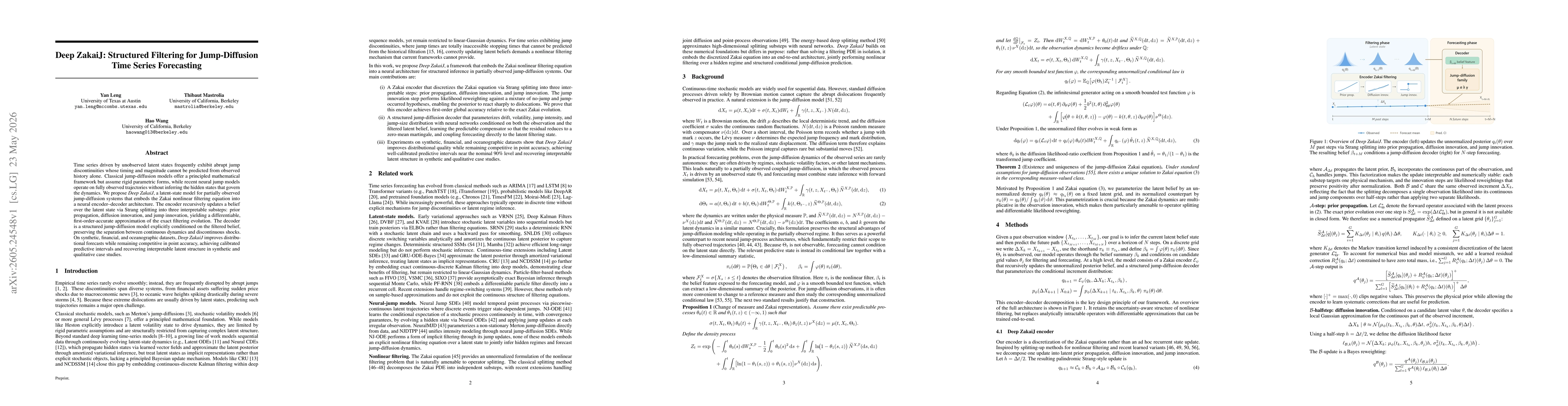 Thumbnail for Deep ZakaiJ: Structured Filtering for Jump-Diffusion Time Series Forecasting