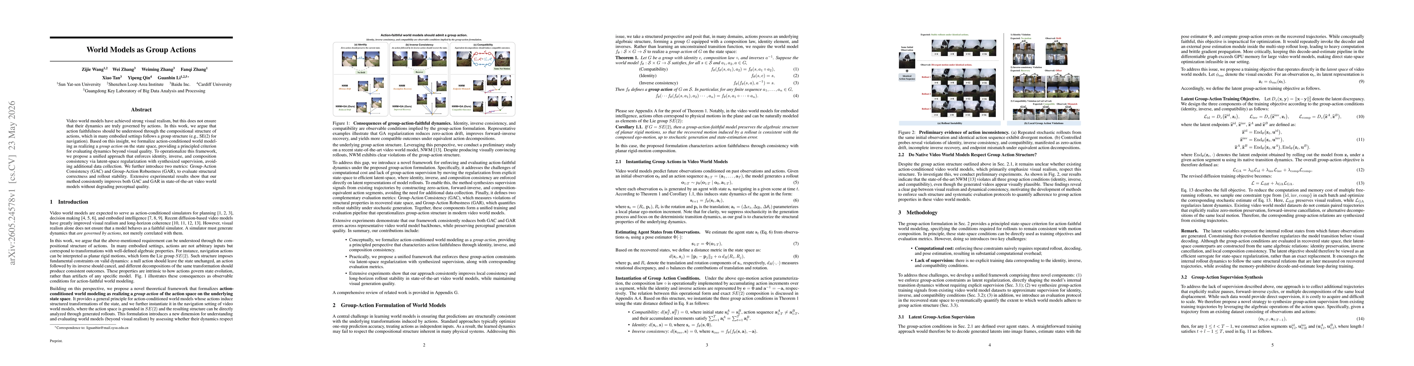 Thumbnail for World Models as Group Actions