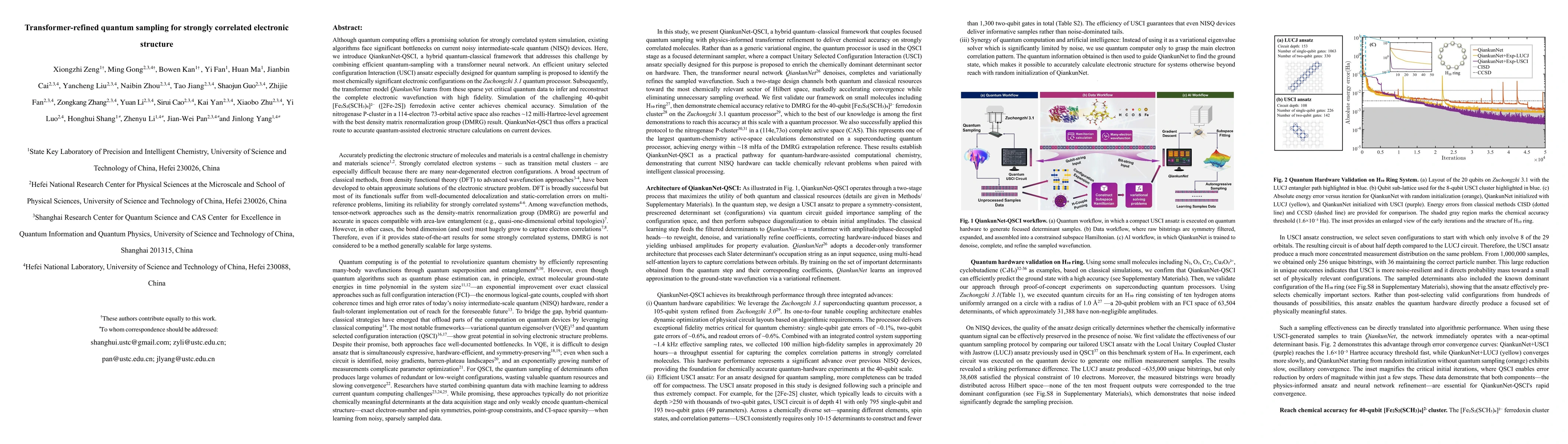 Thumbnail for Transformer refined quantum sampling for strongly correlated electronic structure