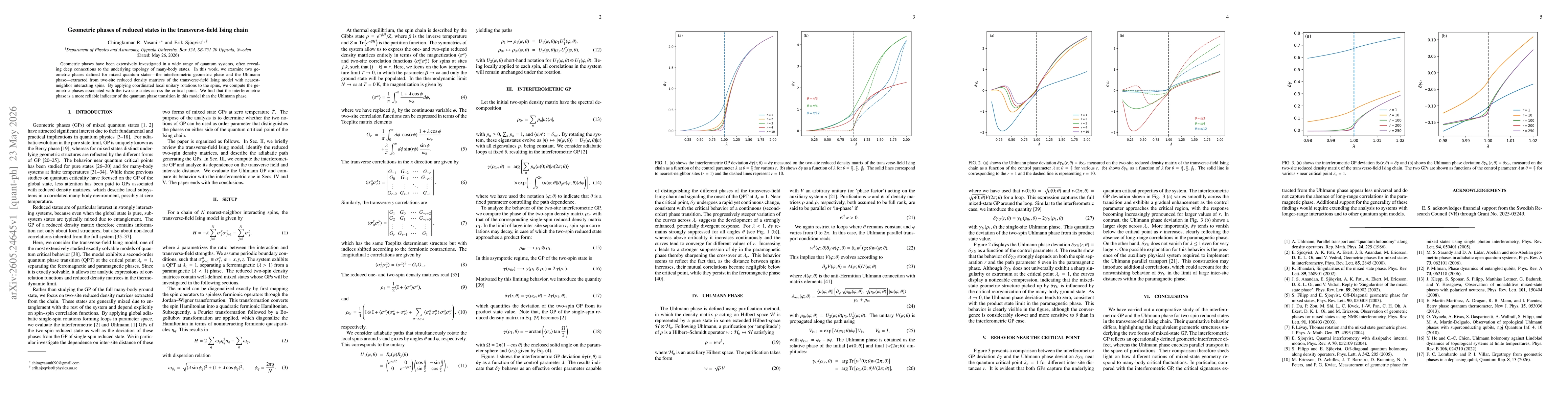 Thumbnail for Geometric phases of reduced states in the transverse-field Ising chain