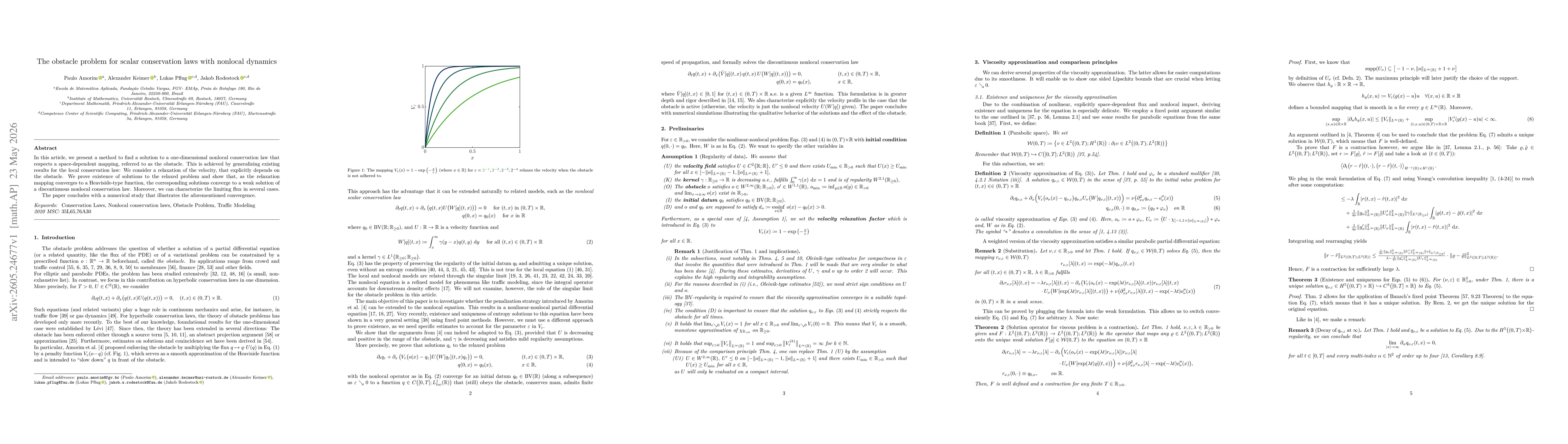 Thumbnail for The obstacle problem for scalar conservation laws with nonlocal dynamics